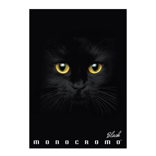 Тетрадка PIGNA Monocromo Black, А4, 40 л., линиран офсет 100 г, корица 240 г, мат ламинат, UV лак 1