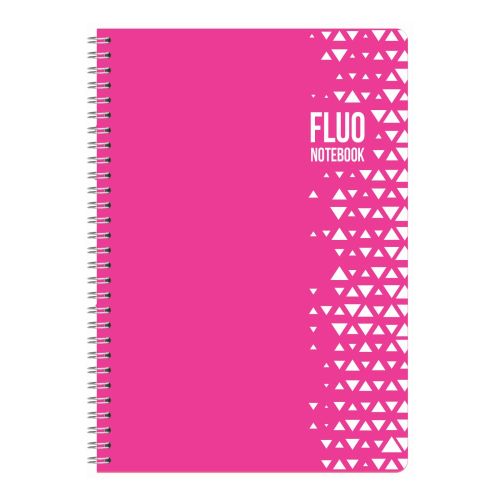 Тетрадка със спирала LASTVA Fluo , A4, 60 л., линиран офсет 70 г, корица картон 300 г 1