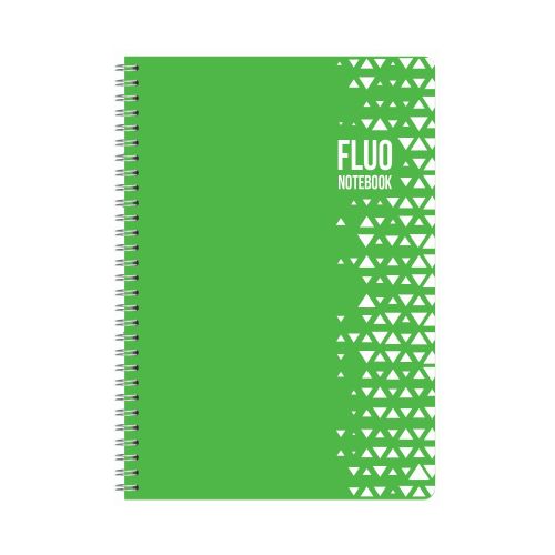 Тетрадка със спирала LASTVA Fluo , A5, 60 л., линиран офсет 70 г, корица картон 300 г 1