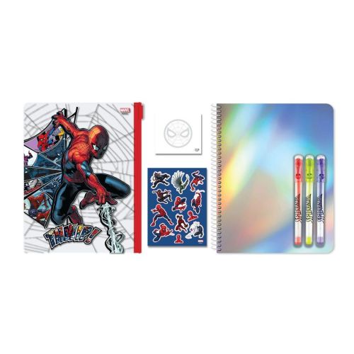 Тетрадка със спирала SPIDERMAN, A5, 60 л., линиран офсет 70 г, PVC пауч с цип — Joya.bg 1