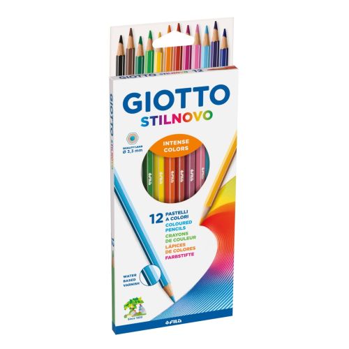 Цветни моливи GIOTTO STILNOVO, шестоъгълно тяло, 12 цвята 1