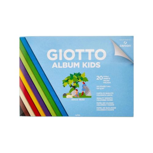 Цветно блокче за апликации GIOTTO ALBUM KIDS, A4, Canson хартия 120 г/кв.м, 10 цвята, 20 л. 1