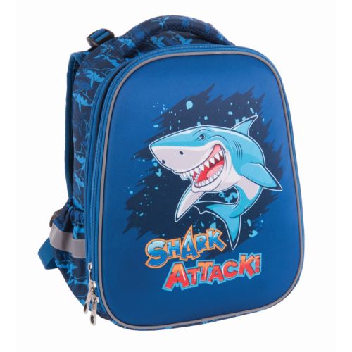 Ученическа раница PULSE Anatomic Cube Shark Attack, 2 отделения — Joya.bg 1