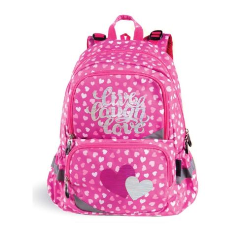 Ученическа раница PULSE Anatomic Shiny Heart, 3 отделения 1