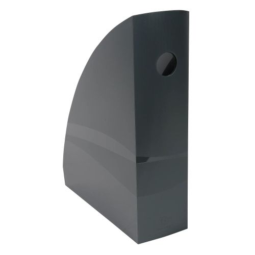 Вертикална поставка EXACOMPTA MAG-CUBE, 266x82x305 мм, Polystyrene, кристална, тъмносива 1