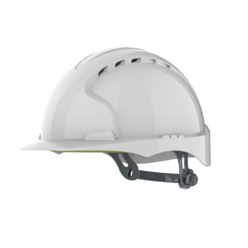 Защитна каска JSP Evo 2® Mid Peak, вентилирана, с плъзгач, бяла 1