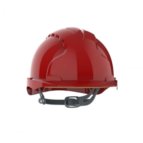 Защитна каска JSP Evo 2® Mid Peak, вентилирана, с плъзгач, червена 1