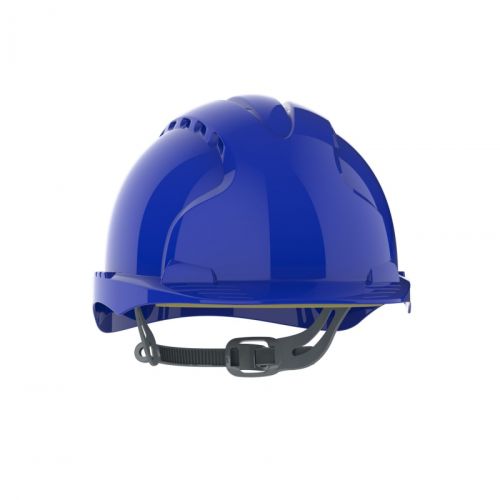 Защитна каска JSP Evo 2® Mid Peak, вентилирана, с плъзгач, синя 1