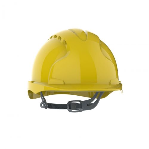 Защитна каска JSP Evo 2® Mid Peak, вентилирана, с плъзгач, жълта 1