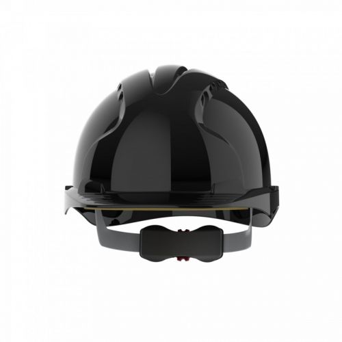 Защитна каска JSP Evo 3® Mid Peak, вентилирана, с регулиращ механизъм колело, черна 1
