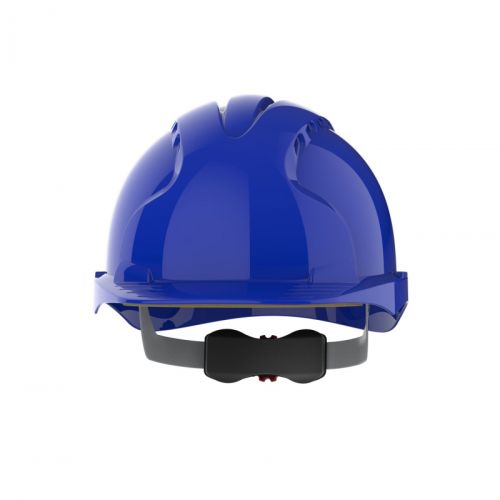 Защитна каска JSP Evo 3® Mid Peak, вентилирана, с регулиращ механизъм колело, синя 1