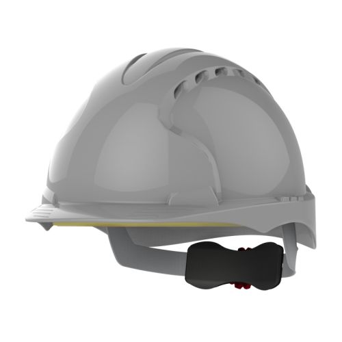 Защитна каска JSP Evo 3® Mid Peak, вентилирана, с регулиращ механизъм колело, сива