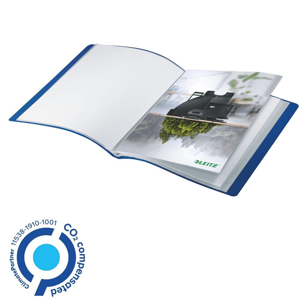 Папка с 20 джоба LEITZ Recycle, A4, рециклиран РР, синя Папка с 20 джоба LEITZ Recycle, A4, рециклиран РР, синя