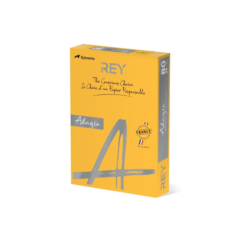 Копирна хартия REY Adagio, A4, 80 г, наситен цвят Gold (60), пакет 500 л. Копирна хартия REY Adagio, A4, 80 г, наситен цвят Gold (60), пакет 500 л.