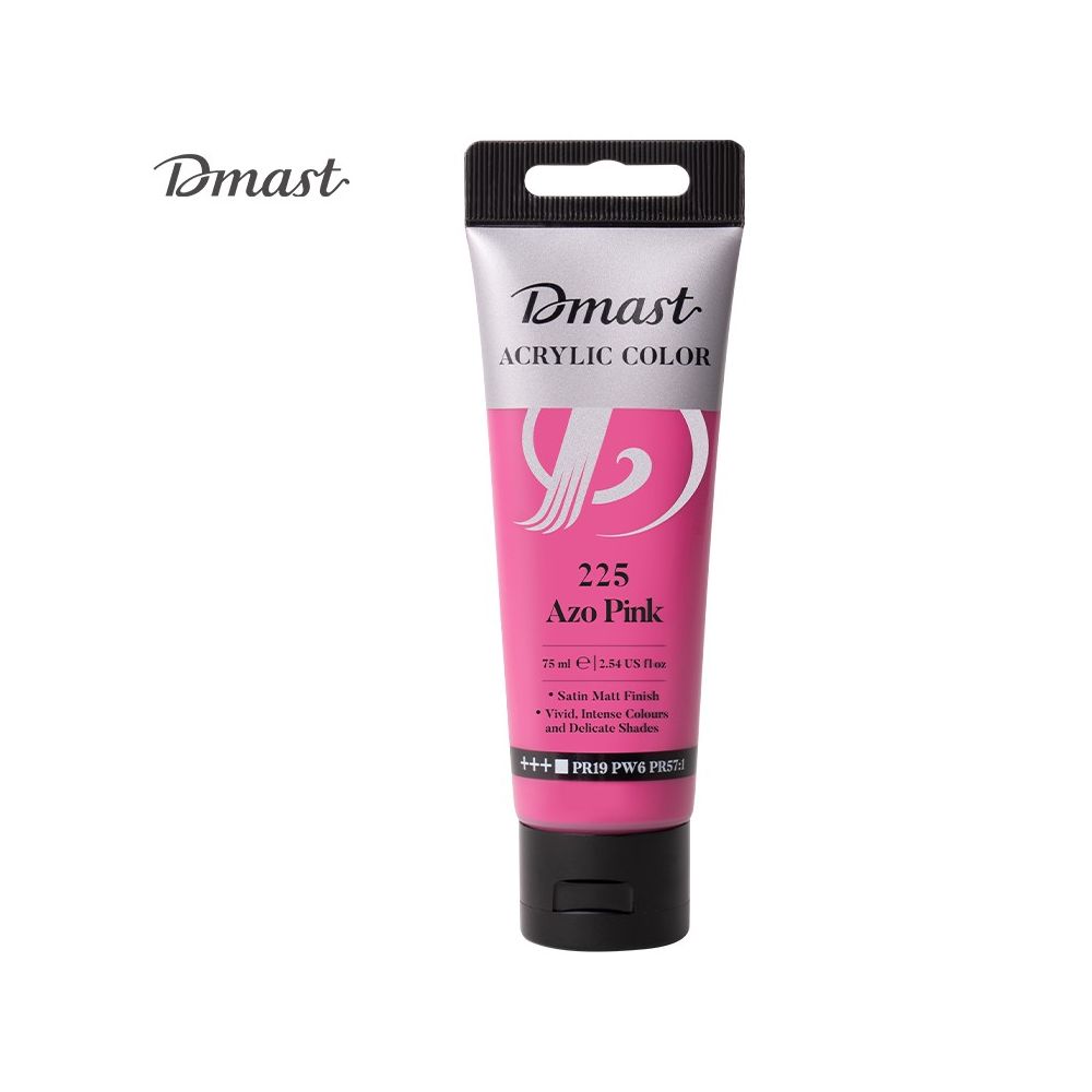 Акрилна боя Deli Dmast EC330-AP, в тубичка 75 мл, 225 azo pink