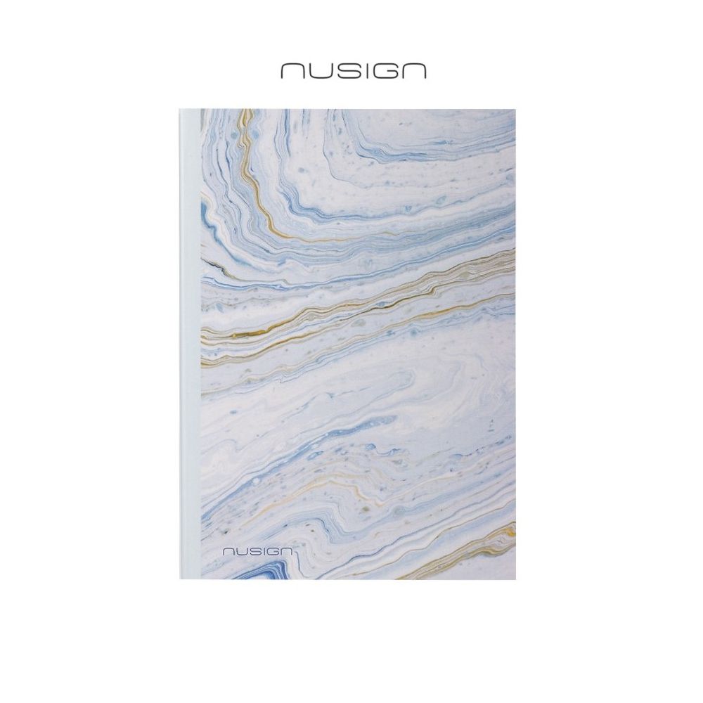 Бележник Nusign NF ENS601-C, A5, 96 л., линиран офсет шамоа 80 г, твърда корица, бял