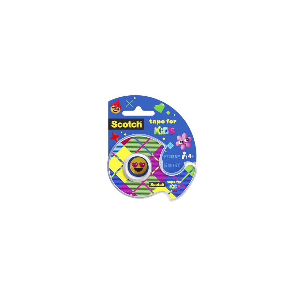 Самозалепваща лента Scotch® Kids Invisible Tape KT 1915-D , 19мм x 15 м