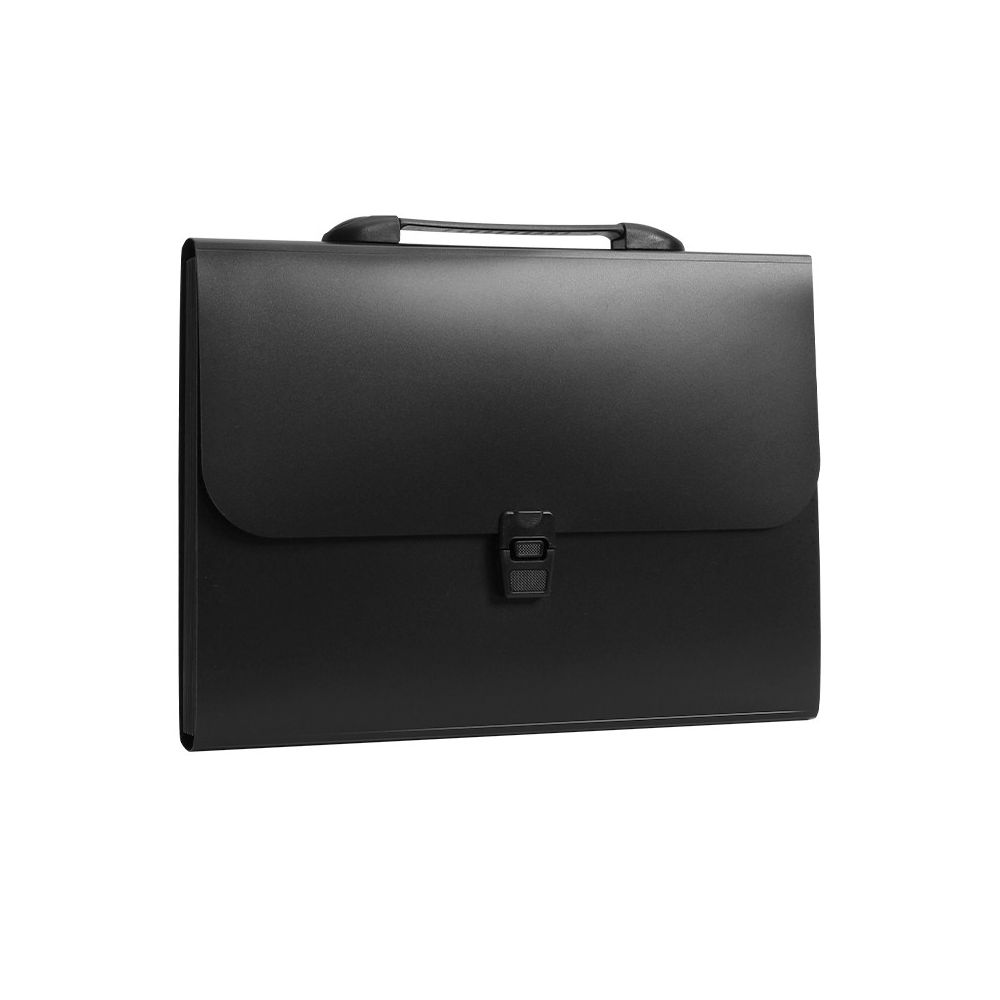 Чанта за документи Deli HubFolio, EB403-BK, 13 отделения и индекси, PP, черна