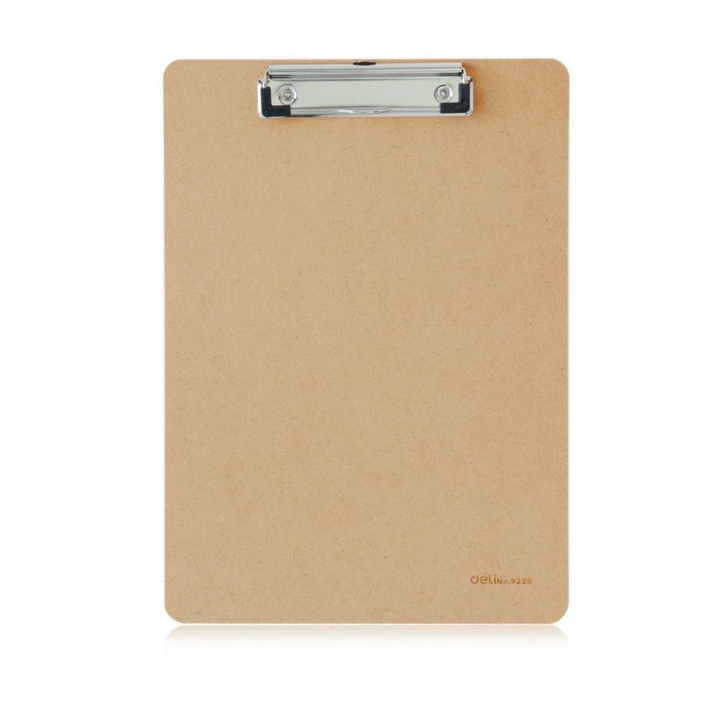 Дървен клипборд Deli Start, E9226, A4, MDF, кафяв