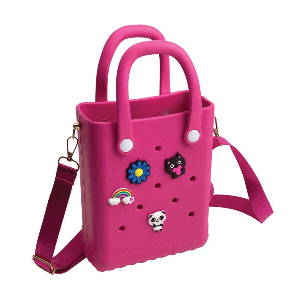Детска чанта Cactus CROQBAG, CT9560B-09, с дръжка и презрамка, 4 CROQ, EVA материал, 16x20см, розова
