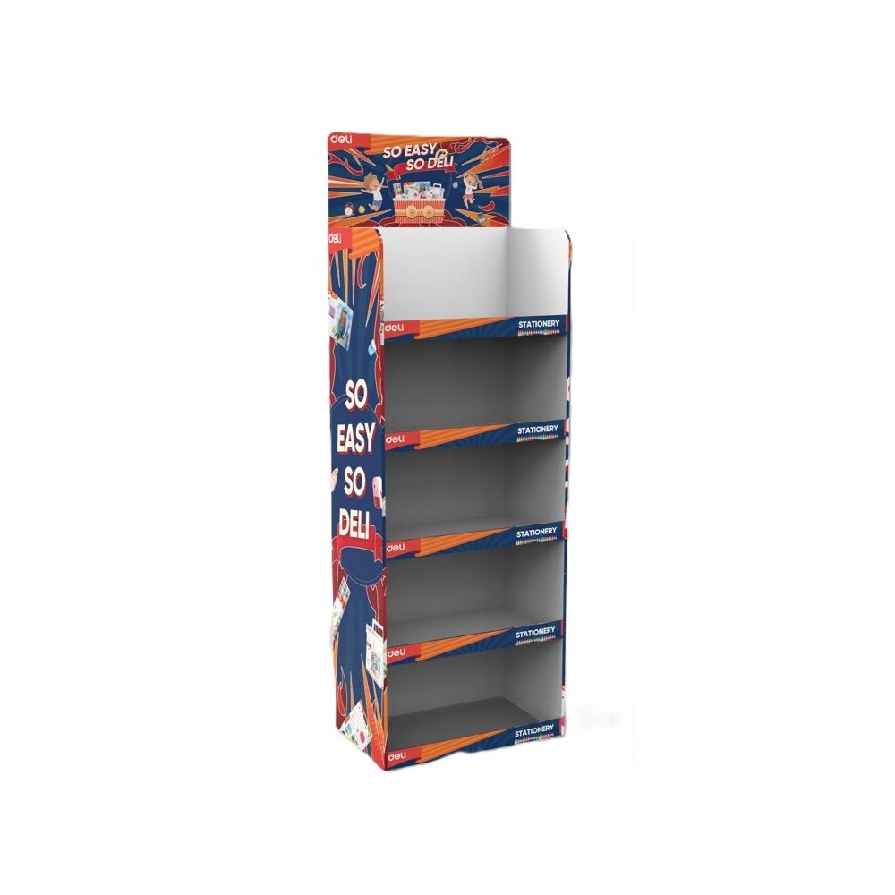 Дисплей Deli J00889, картонен, 5 рафта, 165х55х35 см