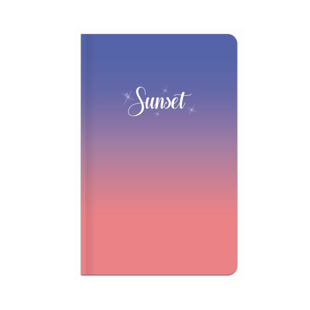 Джобен бележник LASTVA Sunset, A6, 96 л., линиран офсет 70 г, твърда корица мат ламинат