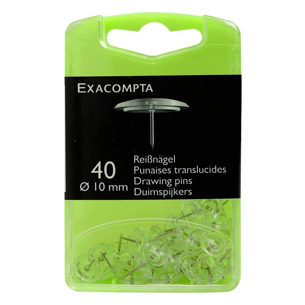 Кабъри EXACOMPTA, кристални, 10 мм, кутия 40 бр. Кабъри EXACOMPTA, кристални, 10 мм, кутия 40 бр.