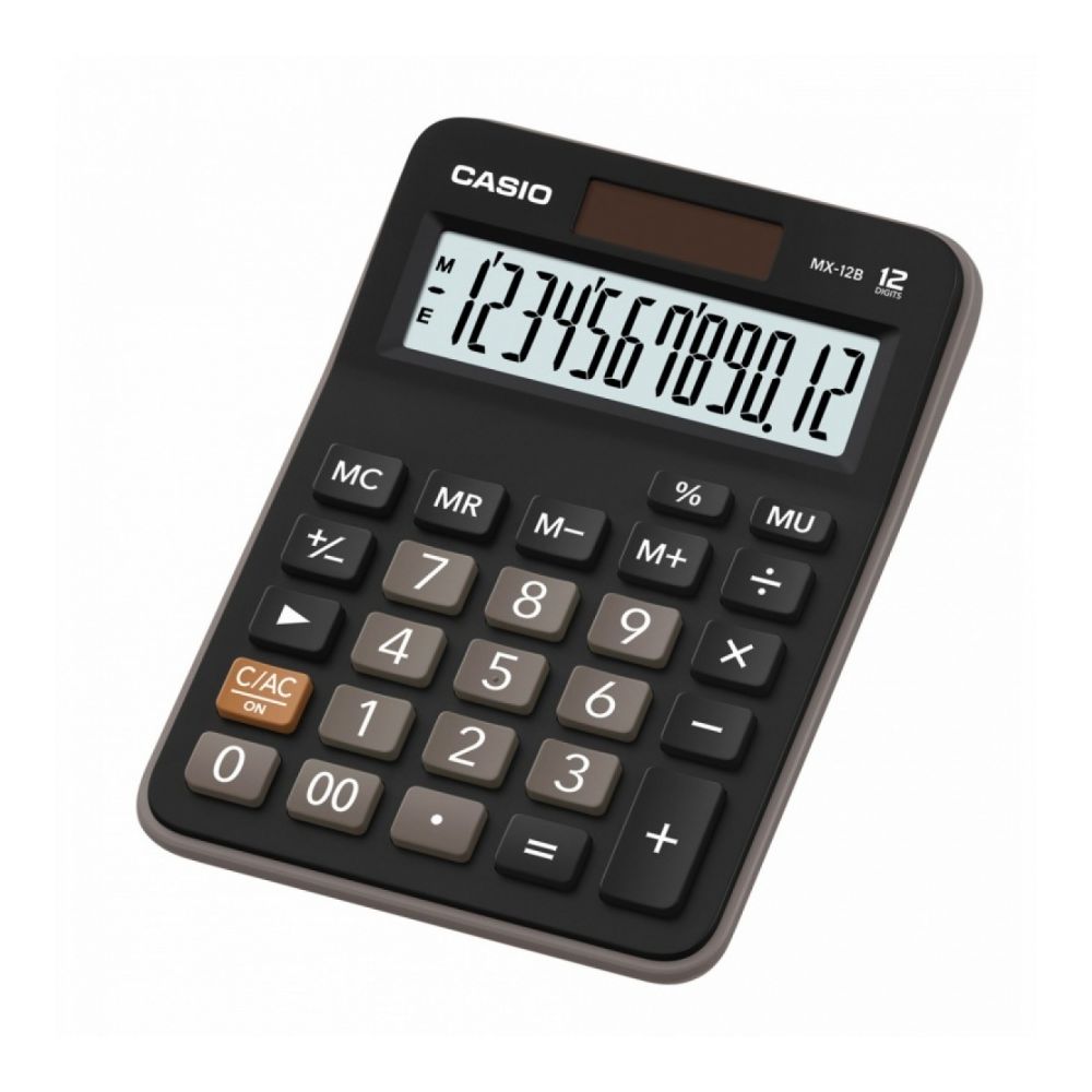 Калкулатор CASIO MX-12B, настолен, 12 dgt, 147x106.5x29 мм, черен