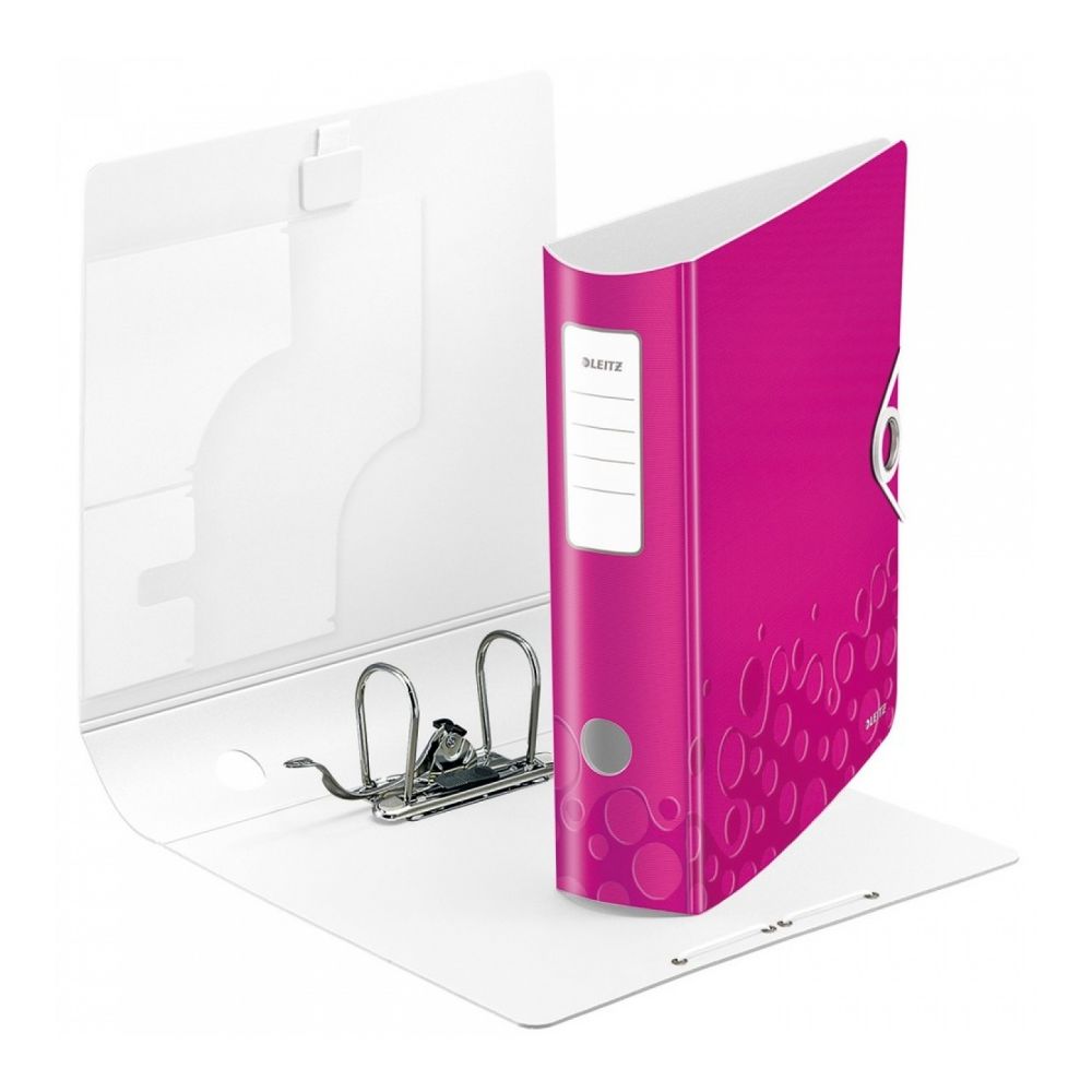 Класьор с ластик LEITZ WOW, Polyfoam 2.8 мм, A4, 80 мм, цикламен Класьор с ластик LEITZ WOW, Polyfoam 2.8 мм, A4, 80 мм, цикламен