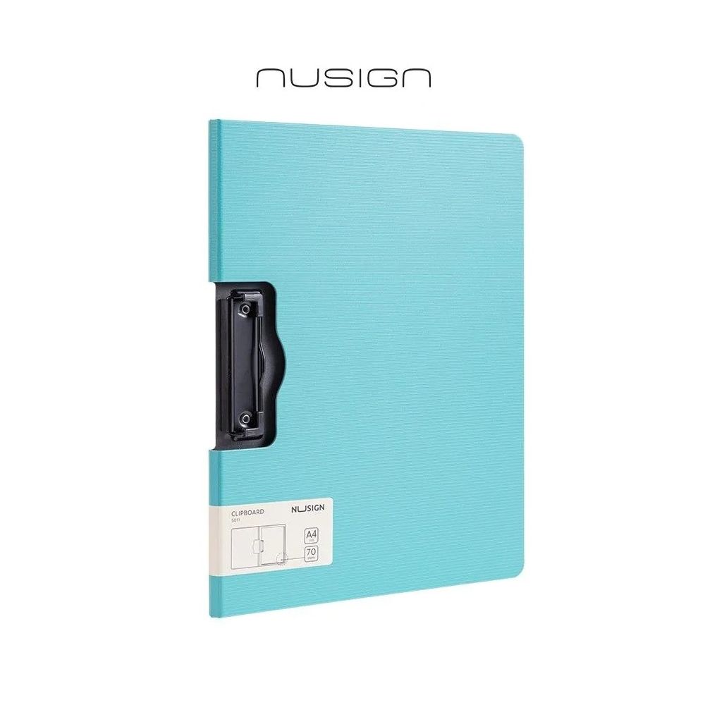 Клипборд с капак Nusign Classic E5011, A4, хоризонтален, Foam PP, светлосин