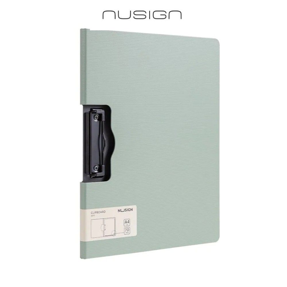 Клипборд с капак Nusign Classic E5011, A4, хоризонтален, Foam PP, зелен