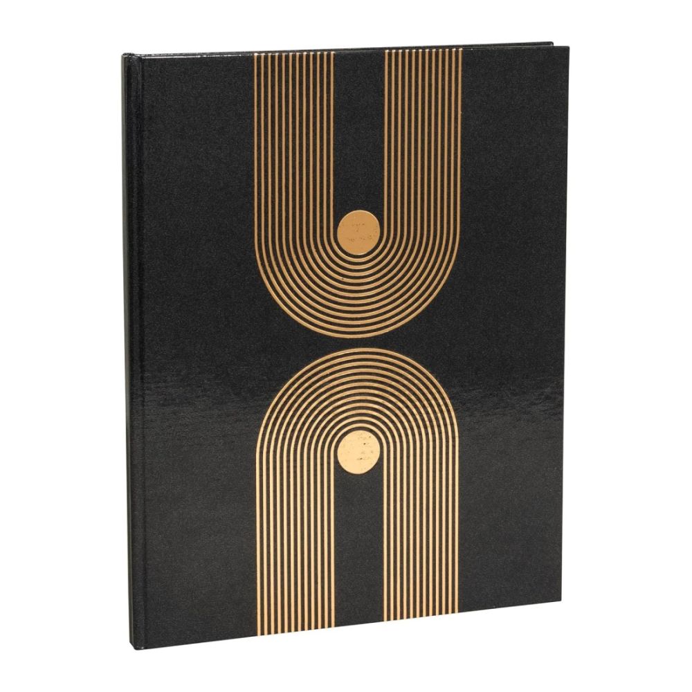 Книга за гости EXACOMPTA GRAPHIK, 27x22 см, 100 стр., офсет 110 г/кв.м, златно и черно
