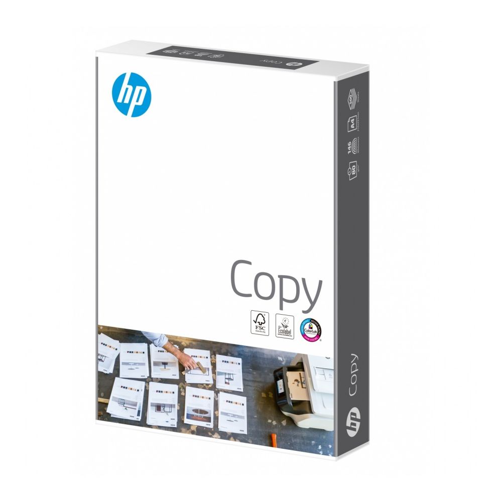 Копирна хартия HP Copy, А4, 80 г, бяла, CIE белота 146, FSC, пакет 500 л.