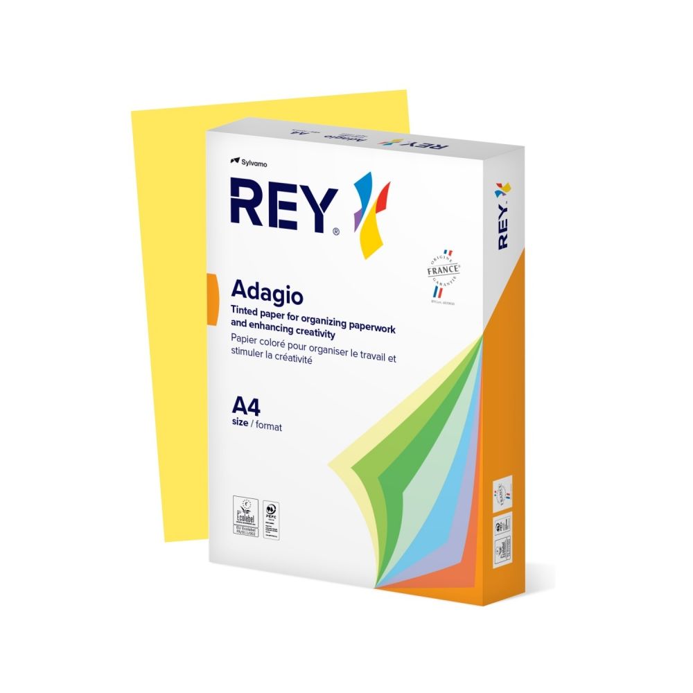 Копирна хартия REY Adagio, A4, 80 г, наситен цвят Citrus (58), пакет 500 л. Копирна хартия REY Adagio, A4, 80 г, наситен цвят Citrus (58), пакет 500 л.