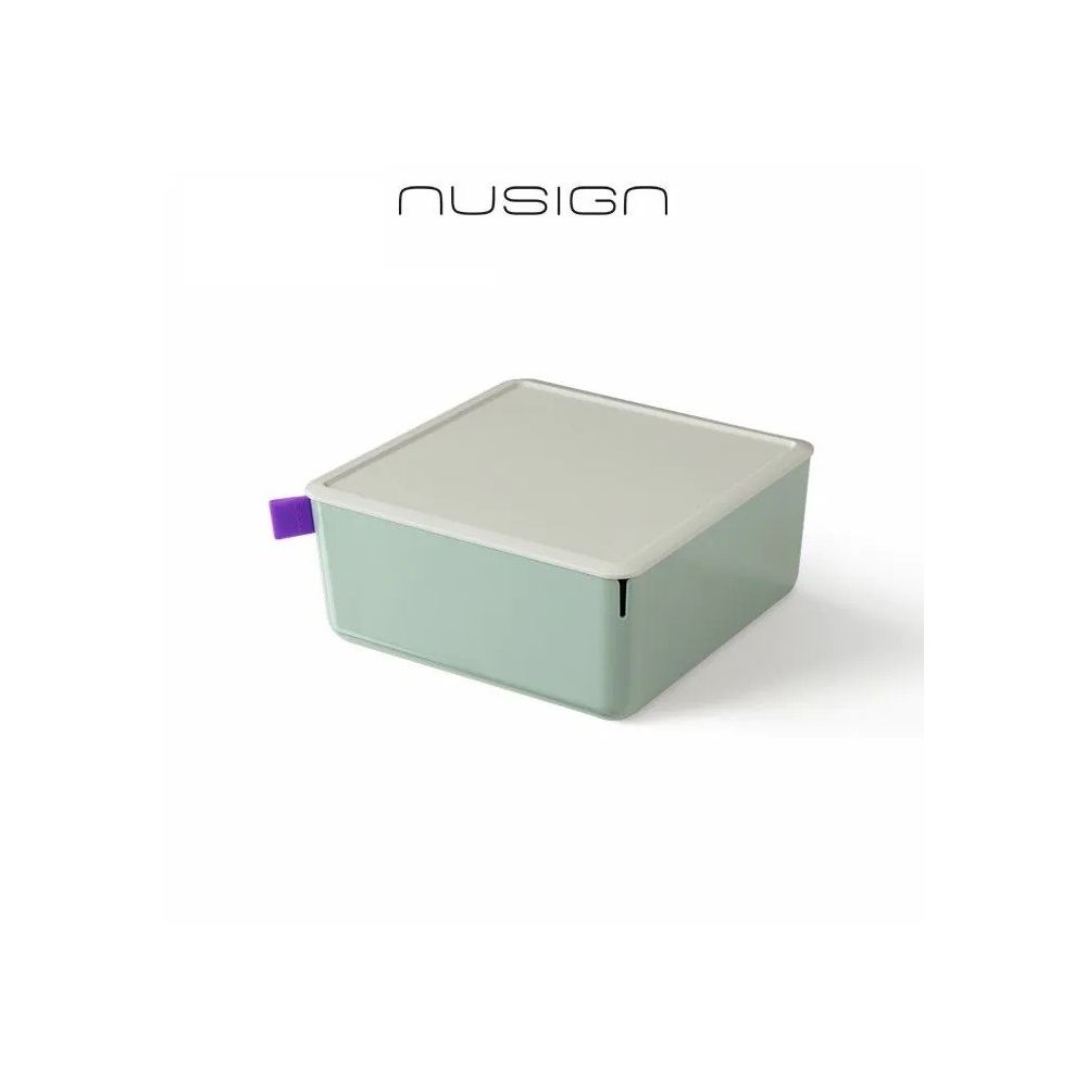 Кутия за съхранение Nusign Classic ENS130-2, с капак, 2.4 л, 212х212х93.5 мм, зелена Кутия за съхранение Nusign Classic ENS130-2, с капак, 2.4 л, 212х212х93.5 мм, зелена