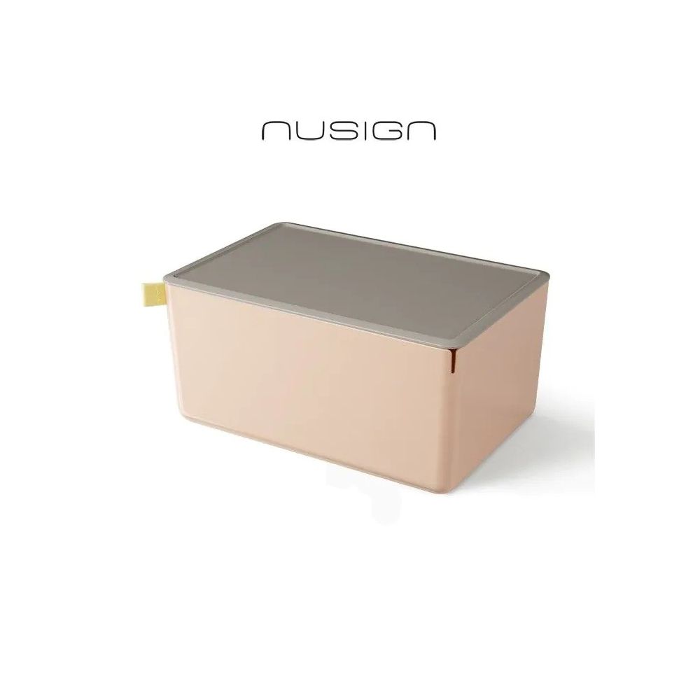 Кутия за съхранение Nusign Classic ENS130-5, с капак, 7.2 л, 317х212х153 мм, розова