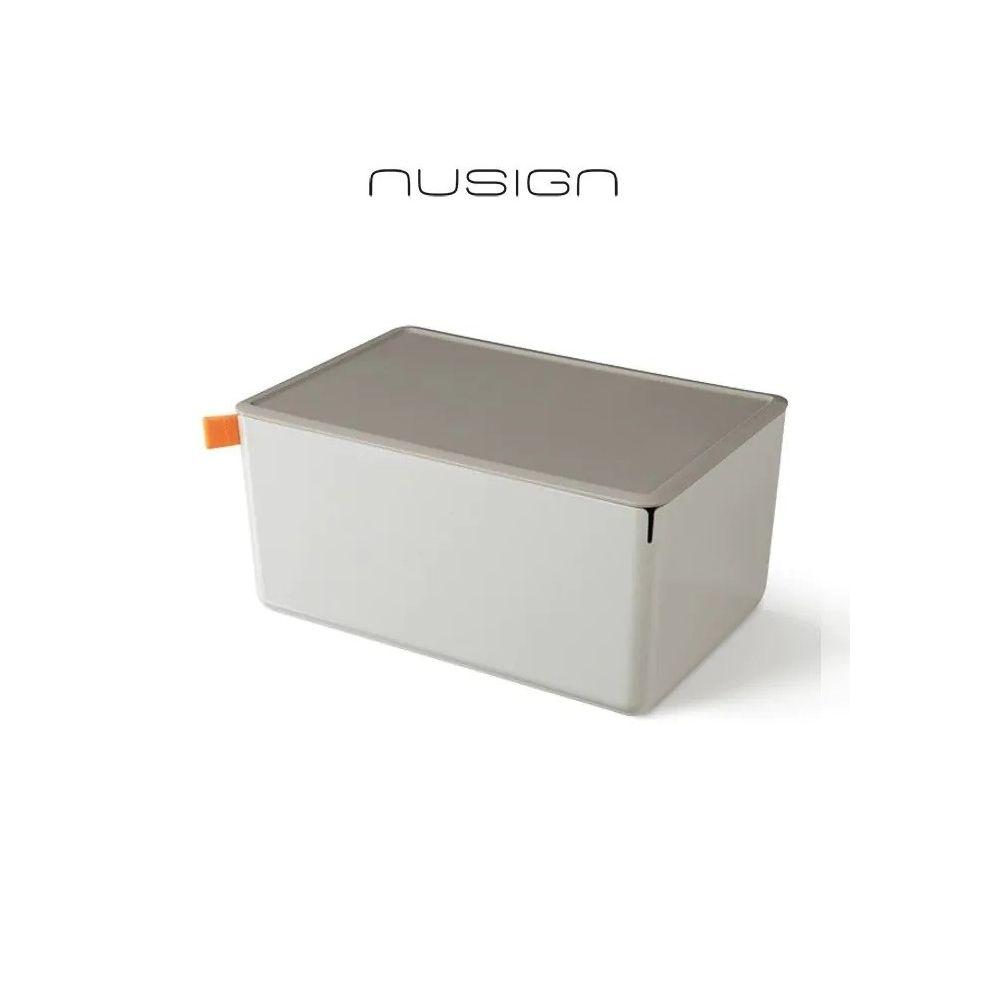 Кутия за съхранение Nusign Classic ENS130-5, с капак, 7.2 л, 317х212х153 мм, сива