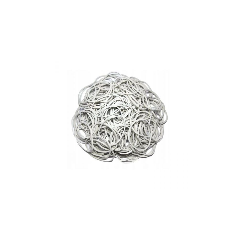 Ластици OFFICE PRODUCTS, каучукови, ф50 мм, 1.5х1.5 мм, бели, опаковка 1 кг