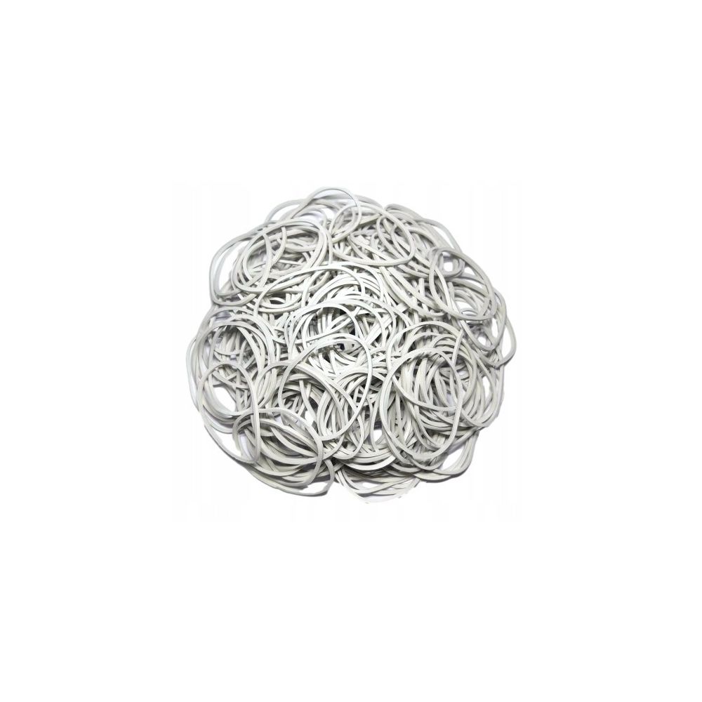 Ластици OFFICE PRODUCTS, каучукови, ф60 мм, 1.5х1.5 мм, бели, опаковка 1кг