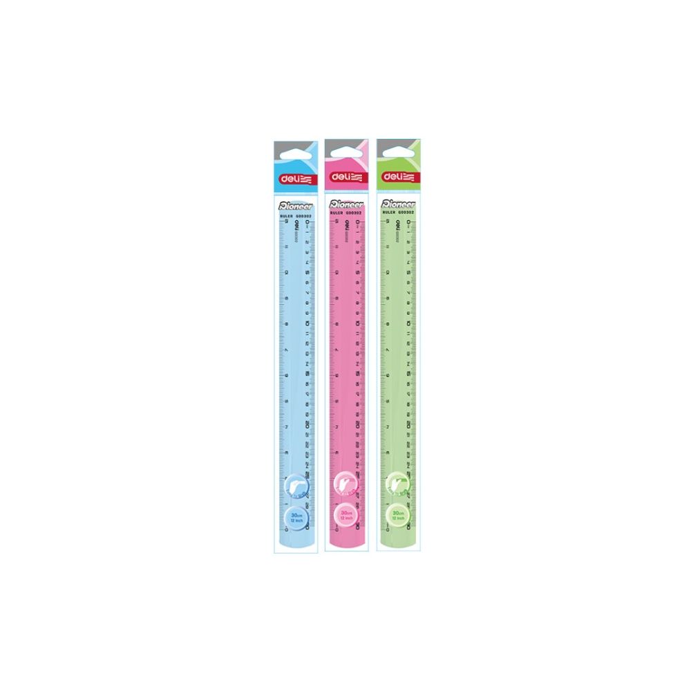 Линия Deli Pioneer EG00302, цветна, 30 см