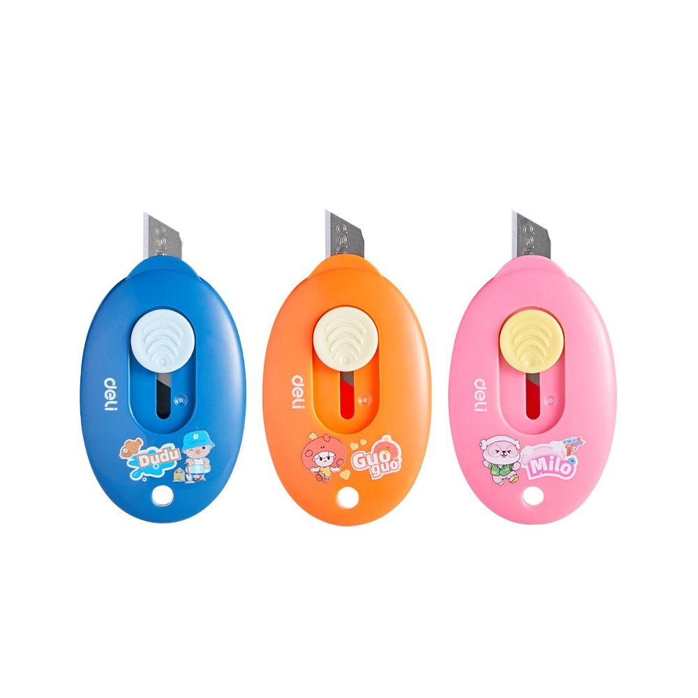Мини макетен нож Deli Comiko, E2050, 9х35х0.5 мм, микс цветове
