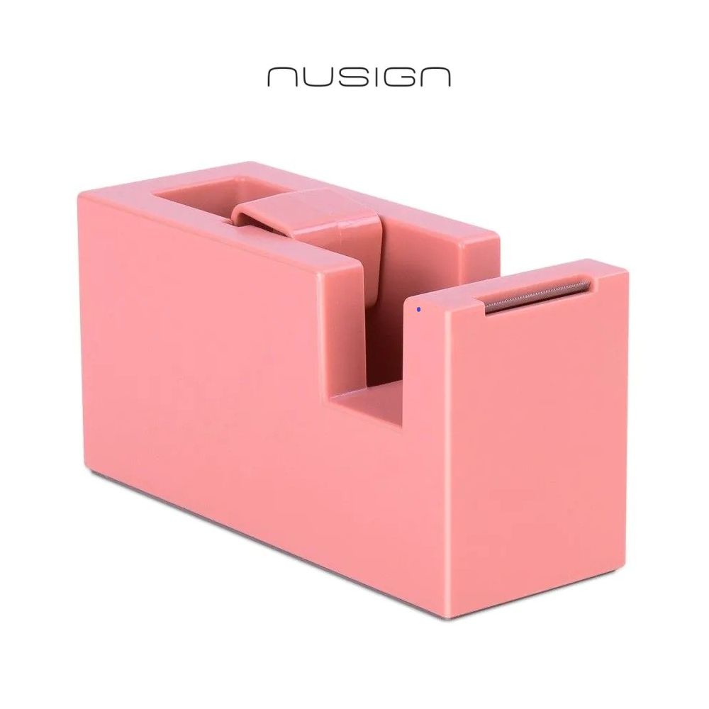 Настолен тиксодържач Nusign Classic ENS121, 114x45x59 мм, за ленти до 19 мм х 33 м, розов