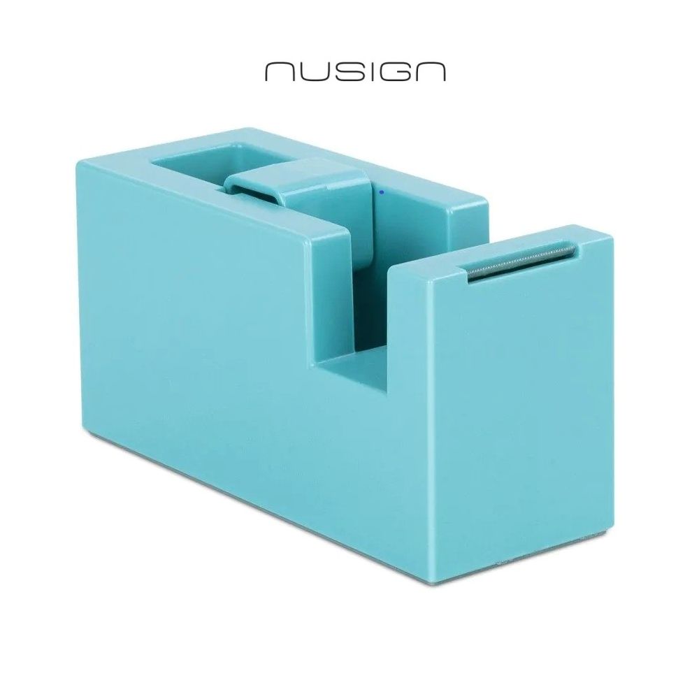 Настолен тиксодържач Nusign Classic ENS121, 114x45x59 мм, за ленти до 19 мм х 33 м, светлосин