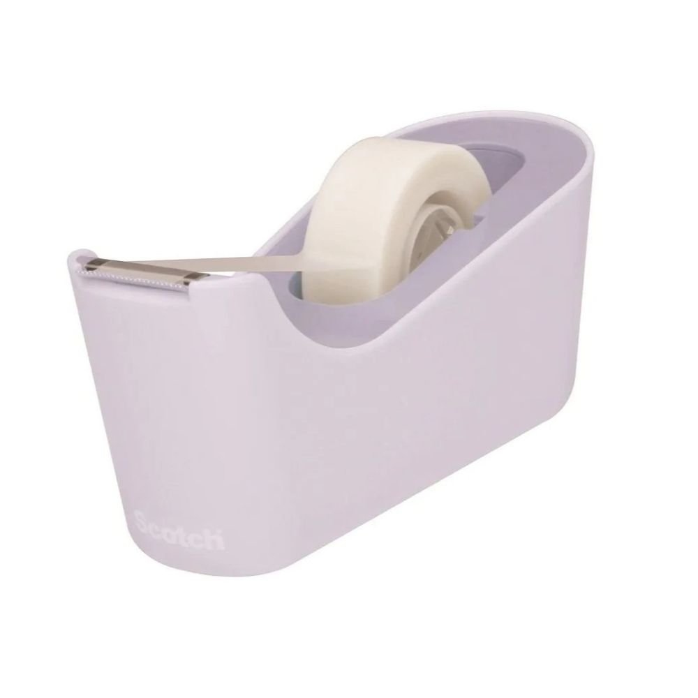 Настолен тиксодържач Scotch C18L Lavender, за 19 мм х 33 м, 73х162х64 мм, лилав