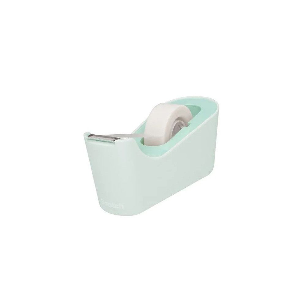 Настолен тиксодържач Scotch C18M Green mint, за 19 мм х 33 м, 73х162х64 мм, зелен