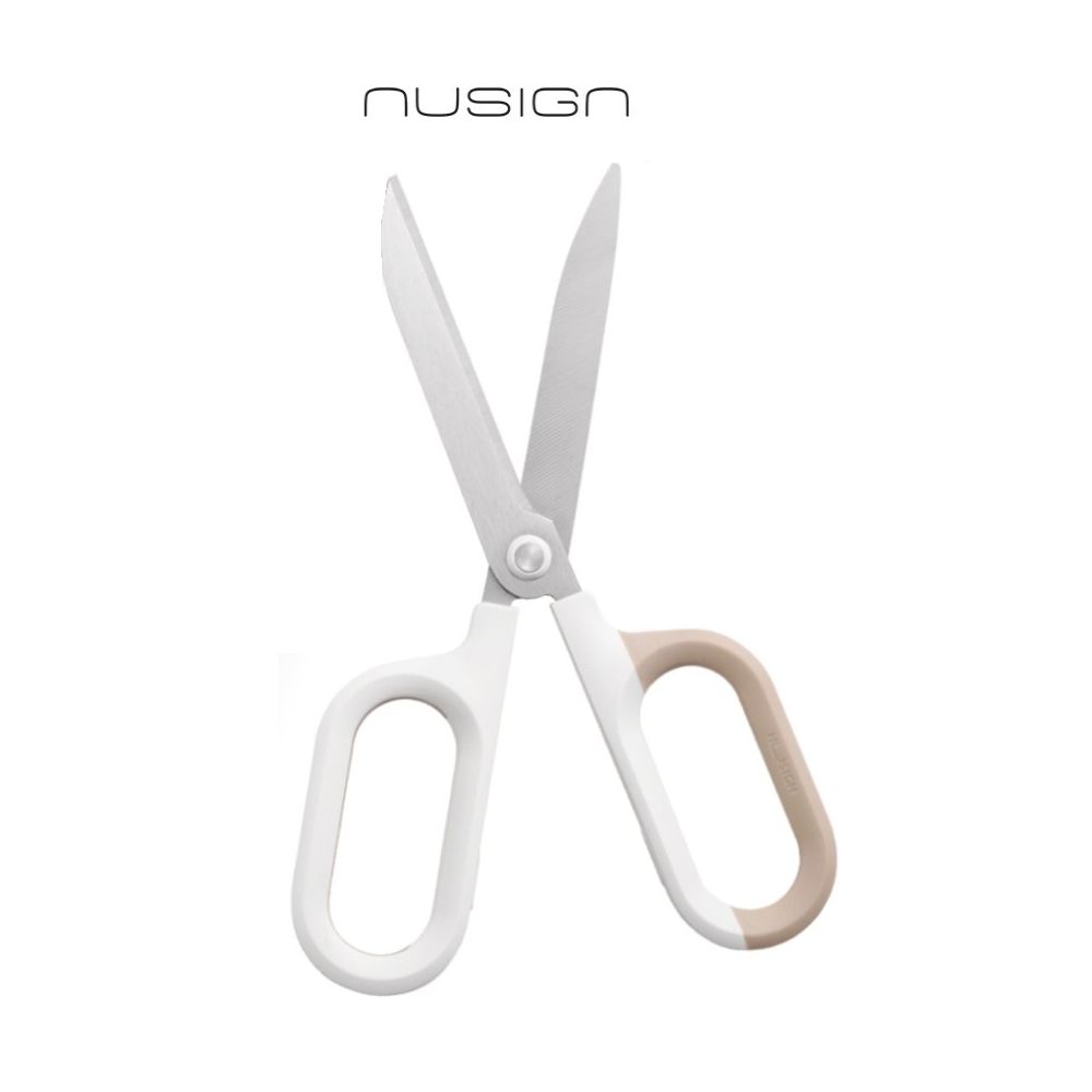 Ножица Nusign Classic ENS055, 180 мм, симетрични дръжки, бяла