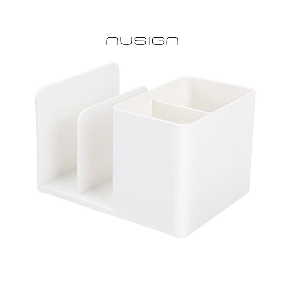 Органайзер за бюро Nusign Classic ENS950, 4 отделения, 120х155х96 мм, бял