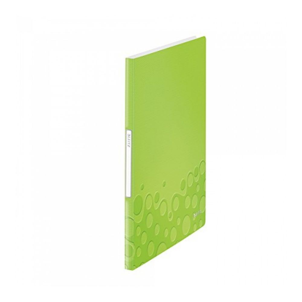Папка с 20 джоба LEITZ WOW, A4, PP 500 mic, зелена