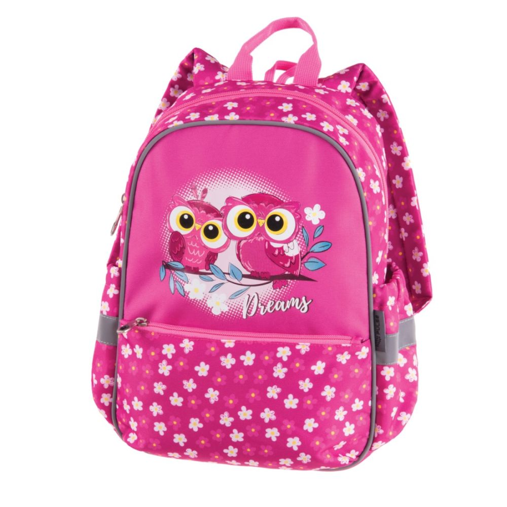 Раница за детска градина PULSE Junior Pink Owl , 2 отделения