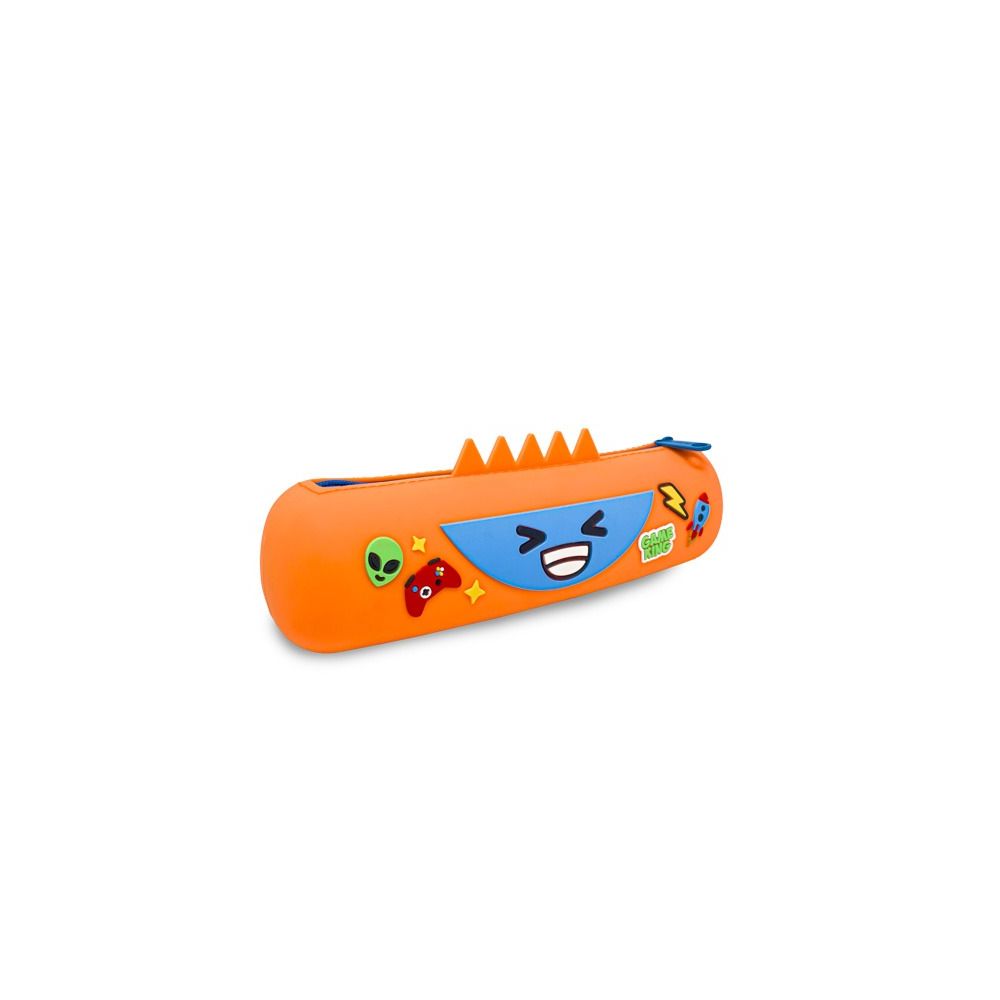 Силиконов несесер MITAMA MITAMINI Orange Game, с цип, 22х6.5 см, оранжев